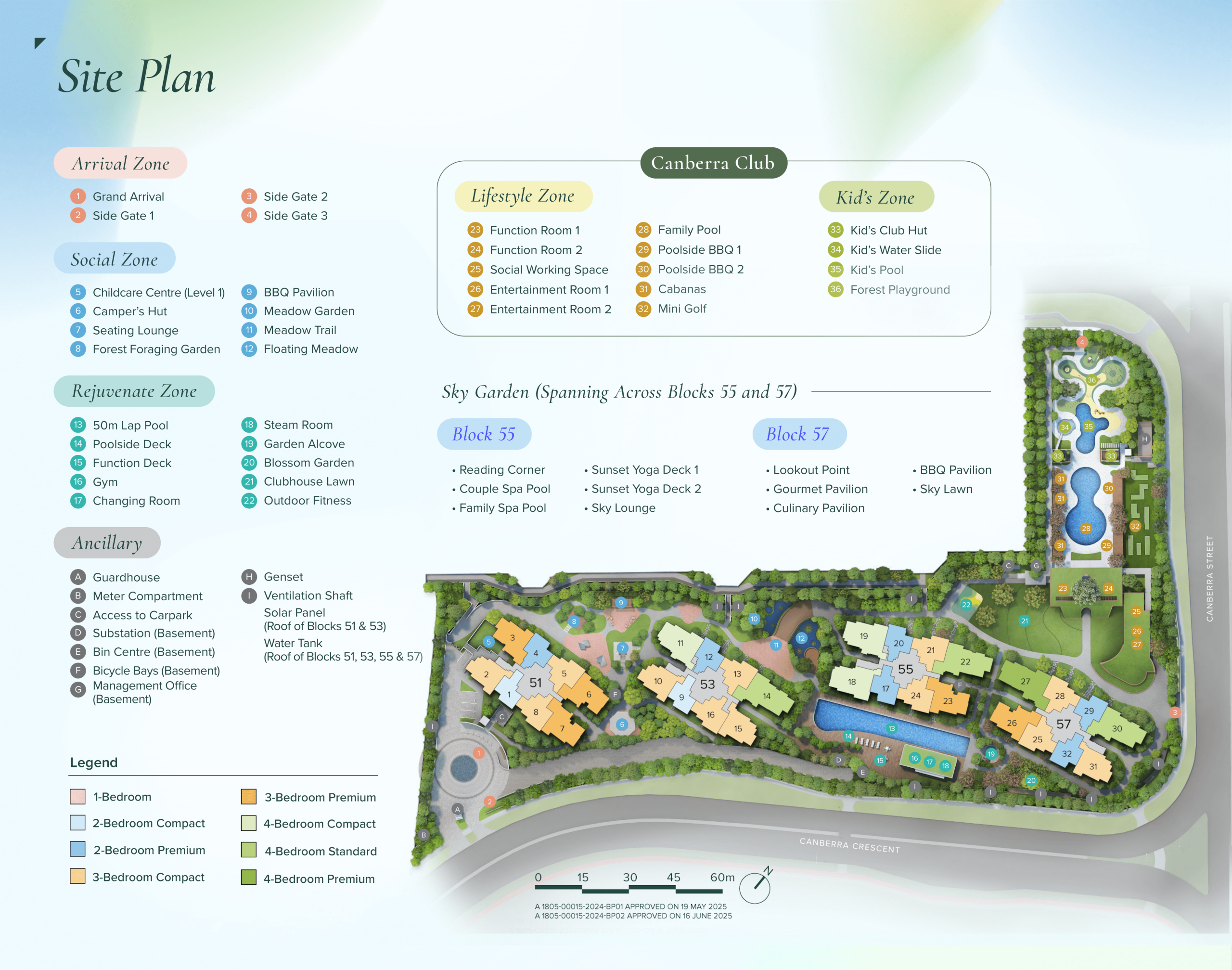 Canberra Crescent Residences - Site Plan (Facilities) High Resolution